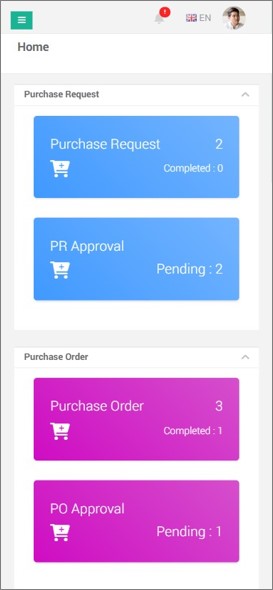 Smart ERP mobile app